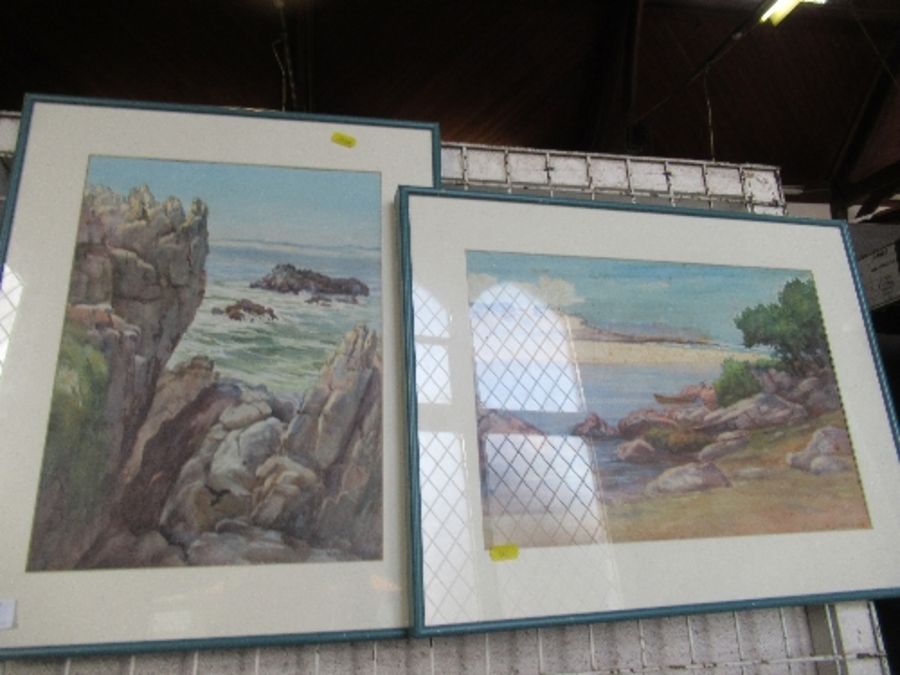 J McCulloch, two similar watercolours, one slightly foxed