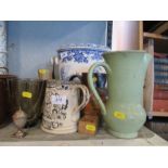 A Farmers Arms jug, together with other jugs, etc. (36326)
