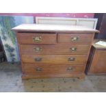 A 19th century design chest of drawers fitted two short over three graduated long drawers, width