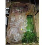 A box of glassware