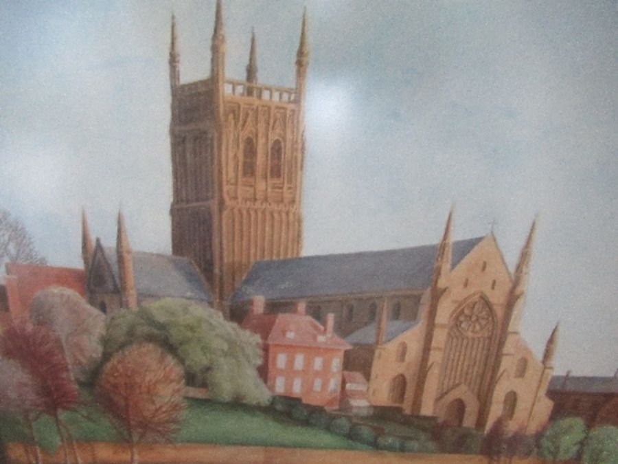 C Tongue, watercolour, Worcester Cathedral - Bild 3 aus 3