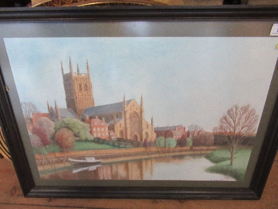 C Tongue, watercolour, Worcester Cathedral