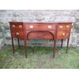 A 19th century mahogany sideboard, width 64.5ins x max depth 27ins x height 36ins
