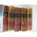 Acts and Laws of the Commonwealth of Massachusetts 1895, five volumes of years 1784,1786 ,1788,