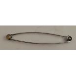 A Scottish sterling silver kilt pin, by William Dunningham of Aberdeen, the pin of traditional form,