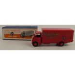 A Dinky Supertoys red Guy slumberland van, number 514, together with box