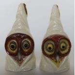 Two Royal Worcester candle snuffers, The Owl - Both ok