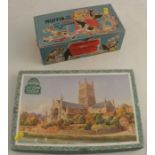 A Muffin the Mule toy television, and a Victory jigsaw of Worcester Cathedral