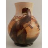 A Moorcroft limited edition T-Rex vase, height 9.25ins