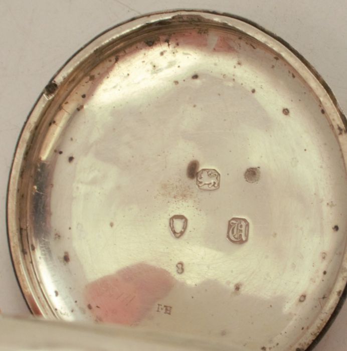 Anonymous, a silver open faced key wound pocket watch, London 1855, diameter approx 5cm - Image 3 of 5