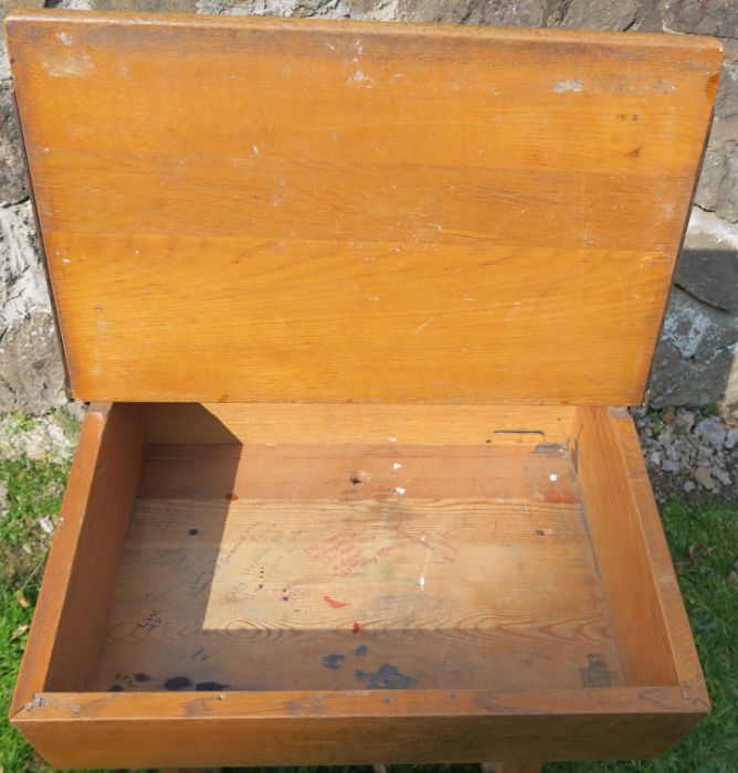 A school desk, 22ins x 18ins, height 33ins - Image 2 of 2