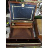 A 19th century mahogany writing slope