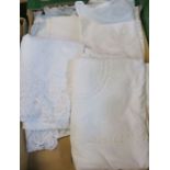 A collection of linen to include table cloths etc. believed to be Greek Cypriot