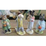 4 Beswick Beatrix Potter figures, Pickles, Pig-Wig, Sir Isaac Newton and Simpkin