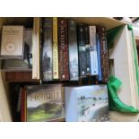 A box of Tolkein books