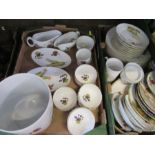 A collection of Royal Worcester Evesham tableware, together with collectors plates etc