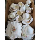 A collection of Royal commemorative china, to include cups, saucers and plates, together with