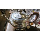 A hallmarked silver tea pot, 18oz gross