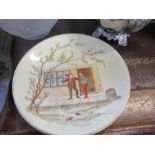 A Royal Worcester plate, decorated with elves, diameter 9ins