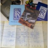 A box of ephemera relating to the Bristol Rolls Royce factory, to include Jaguar and Austin car