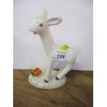 A porcelain model of Larry the Lamb