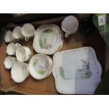 A box of tea ware