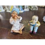 Two Royal Worcester figures, after Freda Doughty Children of the Nations, India and China