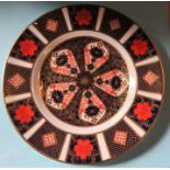 A Royal Crown Derby 1128 pattern side plate, diameter 6.25ins, together with a Herand porcelain