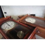 Two reproduction wall clocks, and a reproduction mantel clock