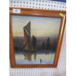 Lambson, oil on board, marine scene, 13.5ins x 11.25ins