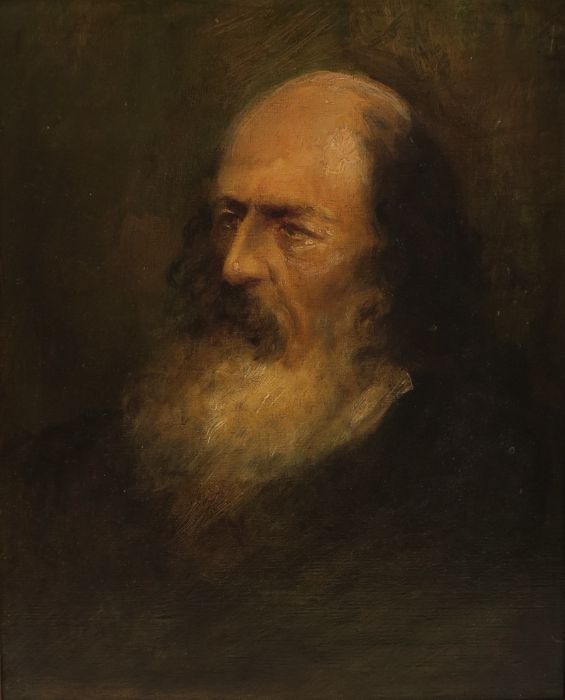 A 19th century oil on canvas, portrait of a bearded man, 11ins x 8ins - Image 2 of 3
