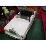 A swing pedal car, in the style of a Rolls Royce Corniche RRM3, 48” x 22” - PLEASE NOTE AMENDED