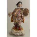 A 19th century Derby figure, of James Quinn in the role of Falstaff, height 17ins