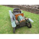 A BRG wooden Ford (Model “T”?) , pedal car, with pneumatic tyres