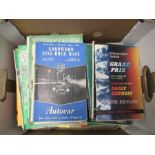 A collection of various motor car and motor cycle programmes, to include British Grand Prix,