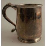 A silver mug, with engraved name and date, Birmingham 1933, weight 7oz, height 4.5ins