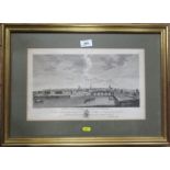 Valentine Green, black and white engraving, West View of the City of Worcester, 9.25ins x 15ins