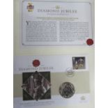 A collection of Royal Commemorative medals and coins, some in silver some in gilt metal and