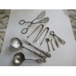 A collection of Swedish and other Continental flatware, to include spoons, ladle, sugar nips etc