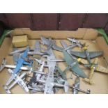 A collection of Dinky model planes, to include various bombers, Armstrong Whitworth, German