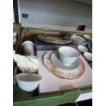 A box of assorted Royal Worcester, including collectors' plates, cabinet plates, etc.