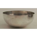 Piet Hein for George Jensen, a silver bowl, circa 1960, height 6cm x diameter 13cm, weight 241