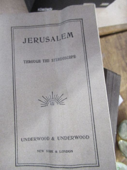 An Underwood and Underwood boxed set of stereoscope slides of Jerusalem, together with children's - Image 6 of 7