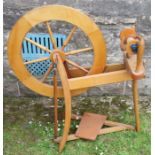 A spinning wheel, height 34ins