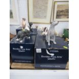 Seven boxed Border Fine Art models of dogs, to include Irish Wolfhound, Corgi, etc. - All in good