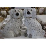 A pair of Staffordshire style dogs