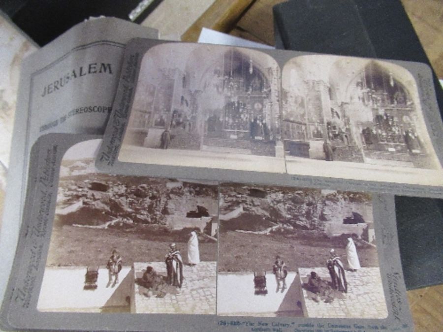 An Underwood and Underwood boxed set of stereoscope slides of Jerusalem, together with children's - Image 7 of 7