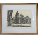 James Priddy, print, St Philip's Birmingham, signed and titled in pencil, and blind stamped, 10ins x