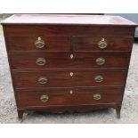 A late Georgian mahogany chest, of two short over three long drawers, width 47ins, GOV.UK