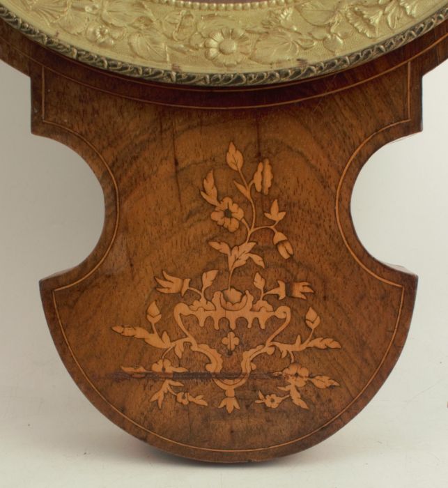 A 19th century French banjo barometer, signed Michael Caen, Opticien a Versailles, height 38ins - Image 6 of 7